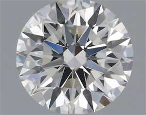 Picture of Natural Diamond 0.53 Carats, Round with Excellent Cut, J Color, VS2 Clarity and Certified by GIA