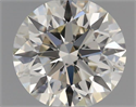 Natural Diamond 0.60 Carats, Round with Excellent Cut, K Color, SI1 Clarity and Certified by GIA