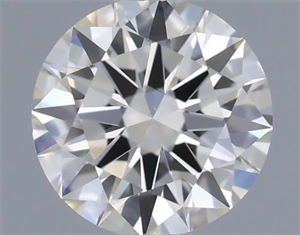 Picture of Natural Diamond 0.40 Carats, Round with Excellent Cut, J Color, VS1 Clarity and Certified by GIA