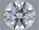 Natural Diamond 0.42 Carats, Round with Excellent Cut, H Color, VS2 Clarity and Certified by GIA