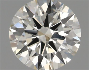 Picture of Natural Diamond 0.42 Carats, Round with Excellent Cut, K Color, VS1 Clarity and Certified by GIA