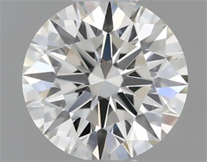 Picture of Natural Diamond 0.42 Carats, Round with Excellent Cut, K Color, VS1 Clarity and Certified by GIA