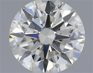 Picture of Natural Diamond 0.41 Carats, Round with Excellent Cut, K Color, VS2 Clarity and Certified by GIA