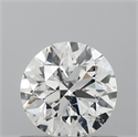 Natural Diamond 0.52 Carats, Round with Excellent Cut, E Color, SI2 Clarity and Certified by IGI