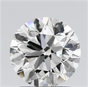 Natural Diamond 1.70 Carats, Round with Excellent Cut, H Color, VVS2 Clarity and Certified by GIA