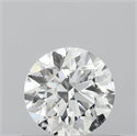 Natural Diamond 0.52 Carats, Round with Excellent Cut, D Color, I1 Clarity and Certified by IGI