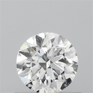 Picture of Natural Diamond 0.52 Carats, Round with Excellent Cut, D Color, I1 Clarity and Certified by IGI