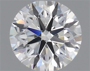 Picture of Natural Diamond 0.40 Carats, Round with Excellent Cut, J Color, IF Clarity and Certified by GIA