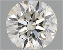 Natural Diamond 0.44 Carats, Round with Excellent Cut, H Color, VS1 Clarity and Certified by IGI