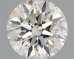 Picture of Natural Diamond 0.44 Carats, Round with Excellent Cut, H Color, VS1 Clarity and Certified by IGI