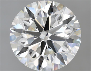 Picture of Natural Diamond 1.90 Carats, Round with Excellent Cut, H Color, VVS2 Clarity and Certified by IGI