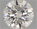 Natural Diamond 0.43 Carats, Round with Excellent Cut, H Color, VVS2 Clarity and Certified by IGI