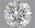 Natural Diamond 0.50 Carats, Round with Good Cut, J Color, SI2 Clarity and Certified by GIA