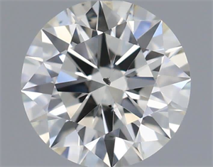 Picture of Natural Diamond 0.51 Carats, Round with Excellent Cut, J Color, SI1 Clarity and Certified by IGI