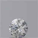 Natural Diamond 0.53 Carats, Round with Excellent Cut, H Color, SI2 Clarity and Certified by GIA