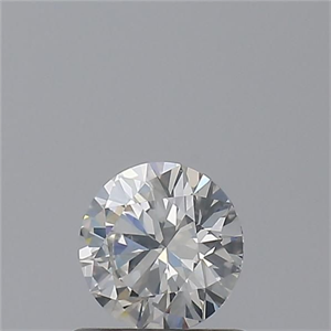 Picture of Natural Diamond 0.53 Carats, Round with Excellent Cut, H Color, SI2 Clarity and Certified by GIA