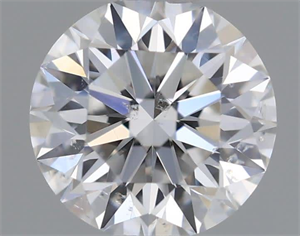 Picture of Natural Diamond 0.46 Carats, Round with Excellent Cut, E Color, SI2 Clarity and Certified by GIA