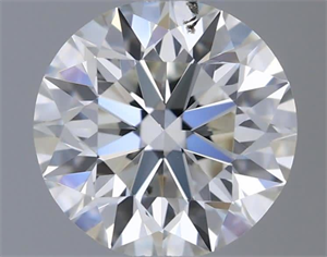 Picture of Natural Diamond 0.45 Carats, Round with Excellent Cut, I Color, SI1 Clarity and Certified by GIA