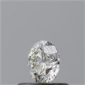 Natural Diamond 0.40 Carats, Round with Excellent Cut, J Color, IF Clarity and Certified by GIA