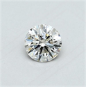 Natural Diamond 0.40 Carats, Round with Excellent Cut, J Color, VVS2 Clarity and Certified by GIA