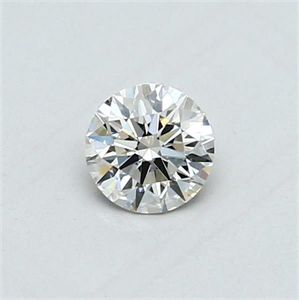 Picture of Natural Diamond 0.40 Carats, Round with Excellent Cut, J Color, VVS2 Clarity and Certified by GIA