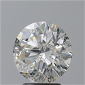 Natural Diamond 3.01 Carats, Round with Excellent Cut, H Color, I1 Clarity and Certified by IGI