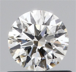 Picture of Natural Diamond 0.50 Carats, Round with Excellent Cut, I Color, SI2 Clarity and Certified by IGI