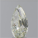 Natural Diamond 3.15 Carats, Pear with  Cut, K Color, VVS2 Clarity and Certified by IGI