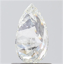 Natural Diamond 1.00 Carats, Pear with  Cut, H Color, SI2 Clarity and Certified by IGI