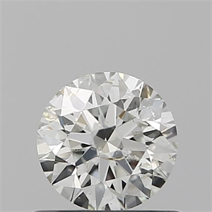 Picture of Natural Diamond 0.50 Carats, Round with Excellent Cut, I Color, SI2 Clarity and Certified by IGI