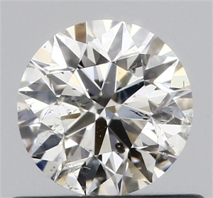 Picture of Natural Diamond 0.50 Carats, Round with Excellent Cut, I Color, SI2 Clarity and Certified by GIA