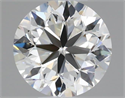 Natural Diamond 0.50 Carats, Round with Very Good Cut, J Color, VVS1 Clarity and Certified by GIA