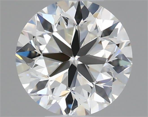 Picture of Natural Diamond 0.50 Carats, Round with Very Good Cut, J Color, VVS1 Clarity and Certified by GIA