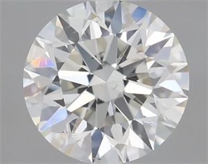 Picture of Natural Diamond 0.51 Carats, Round with Excellent Cut, J Color, SI1 Clarity and Certified by GIA