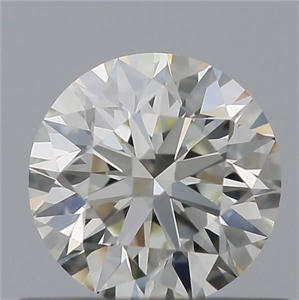 Picture of Natural Diamond 0.52 Carats, Round with Excellent Cut, K Color, VVS1 Clarity and Certified by GIA