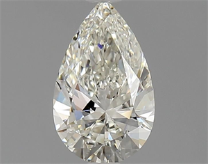 Picture of Natural Diamond 0.81 Carats, Pear with  Cut, I Color, IF Clarity and Certified by GIA