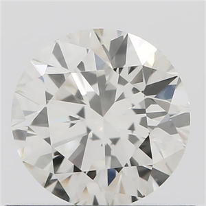 Picture of Natural Diamond 0.52 Carats, Round with Excellent Cut, J Color, VVS2 Clarity and Certified by IGI