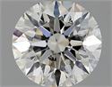 Natural Diamond 0.50 Carats, Round with Excellent Cut, J Color, SI2 Clarity and Certified by GIA