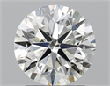 Natural Diamond 2.01 Carats, Round with Very Good Cut, J Color, SI1 Clarity and Certified by GIA