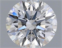 Natural Diamond 0.40 Carats, Round with Excellent Cut, F Color, I1 Clarity and Certified by IGI