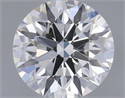 Natural Diamond 0.44 Carats, Round with Excellent Cut, H Color, SI1 Clarity and Certified by GIA