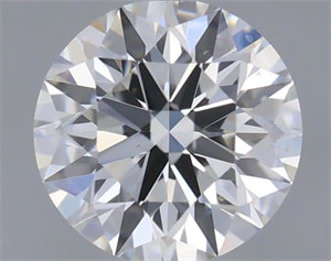 Picture of Natural Diamond 0.44 Carats, Round with Excellent Cut, H Color, SI1 Clarity and Certified by GIA