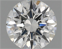 Natural Diamond 0.41 Carats, Round with Excellent Cut, H Color, VVS2 Clarity and Certified by GIA