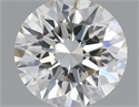 Natural Diamond 0.40 Carats, Round with Excellent Cut, H Color, VS1 Clarity and Certified by IGI