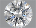 Natural Diamond 0.41 Carats, Round with Excellent Cut, J Color, VVS1 Clarity and Certified by GIA