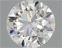 Natural Diamond 0.50 Carats, Round with Very Good Cut, J Color, VVS2 Clarity and Certified by GIA