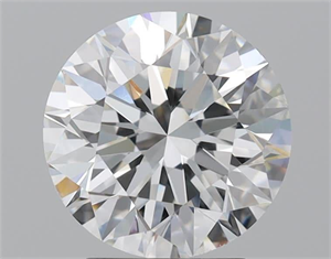 Picture of Natural Diamond 3.01 Carats, Round with Excellent Cut, F Color, VS2 Clarity and Certified by GIA