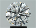 Natural Diamond 2.51 Carats, Round with Excellent Cut, F Color, VVS1 Clarity and Certified by GIA