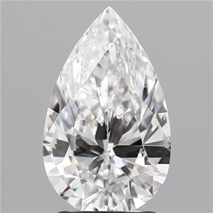 Picture of Natural Diamond 2.02 Carats, Pear with  Cut, E Color, SI1 Clarity and Certified by GIA