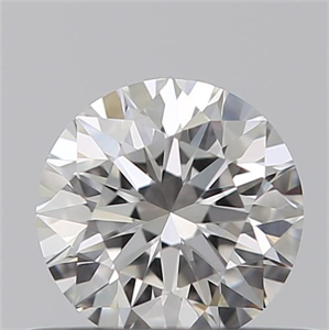 Picture of Natural Diamond 0.43 Carats, Round with Excellent Cut, F Color, IF Clarity and Certified by GIA